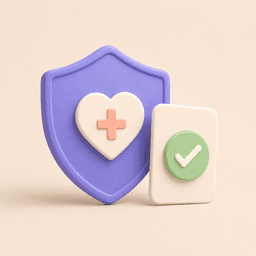 Illustration of health and benefits enrollment cards