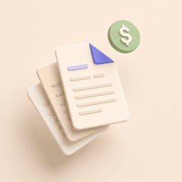 Illustration of a pay stub with direct-deposit details