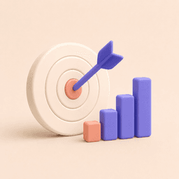Illustration of a performance review chart and ratings